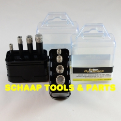 Diamant tegelboor droog set 4-delig 6 + 8 + 10 + 12mm met wax koeling | 960100